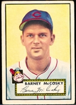 1952 Topps Baseball- #300 McCosky, Cleveland