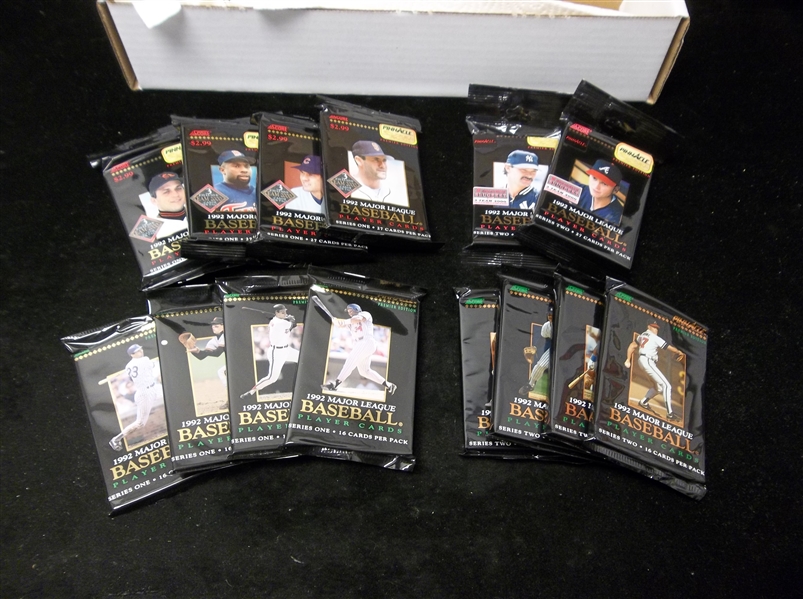 Unopened Baseball Pack Lot #1- 14 Packs with Players on Wrappers