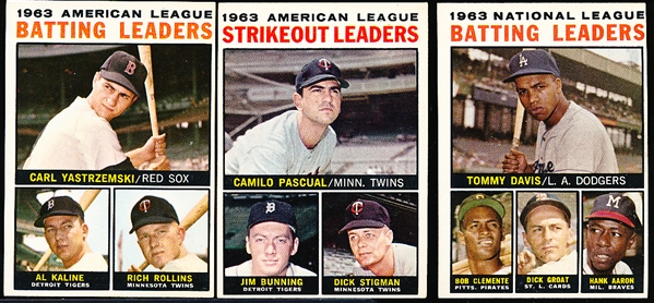 1964 Topps Baseball- 3 Diff