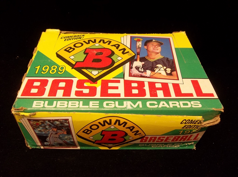 1989 Bowman Baseball- 1 Unopened Wax Box