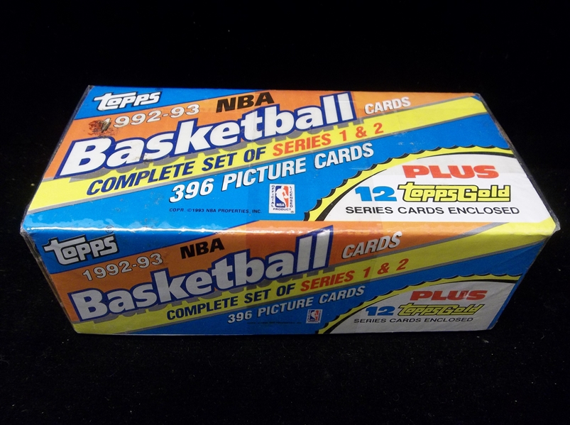 1992-93 Topps Basketball Factory Sealed Set of 408