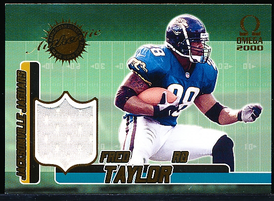 2000 Pacific Omega Ftbl.- “Game-Worn Jerseys”- #2 Fred Taylor, Jaguars