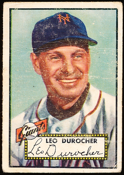 1952 Topps Baseball Hi#- #315 Leo Durocher, Giants