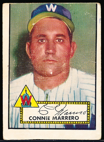 1952 Topps Baseball Hi#- #317 Connie Marrero, Washington