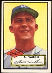 1952 Topps Baseball Hi#- #319 Al Walker, Dodgers