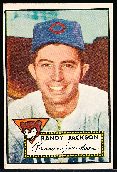 1952 Topps Baseball Hi#- #322 Jackson, Cubs