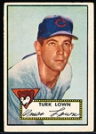 1952 Topps Baseball Hi#- #330 Turk Lown, Cubs