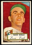 1952 Topps Baseball Hi#- #336 Dave Koslo, Giants