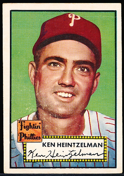 1952 Topps Baseball Hi#- #362 Ken Heintzelman, Phillies