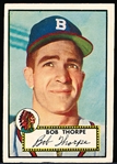 1952 Topps Baseball Hi#- #367 Bob Thorpe, Braves