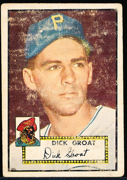 1952 Topps Baseball Hi#- #369 Dick Groat, Pirates- Rookie!