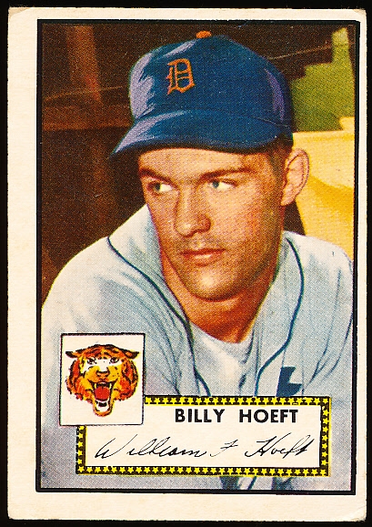 1952 Topps Baseball Hi#- #370 Billy Hoeft, Tigers