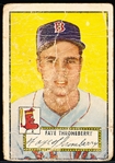 1952 Topps Baseball Hi#- #376 Faye Throneberry, Red Sox