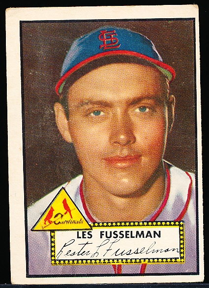 1952 Topps Baseball Hi#- #378 Fusselman, Cards