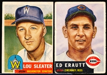 1953 Topps Baseball- Hi#- 2 Diff