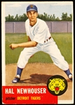1953 Topps Baseball- Hi#- #228 Hal Newhouser, Tigers- SP