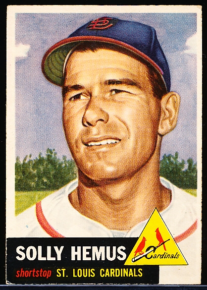 1953 Topps Baseball- Hi#- #231 Solly Hemus, Cardinals
