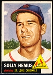 1953 Topps Baseball- Hi#- #231 Solly Hemus, Cardinals