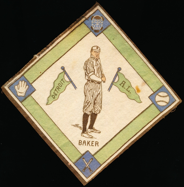 1914 B18 Bb Blanket- Del Baker, Detroit AL (White Infield)