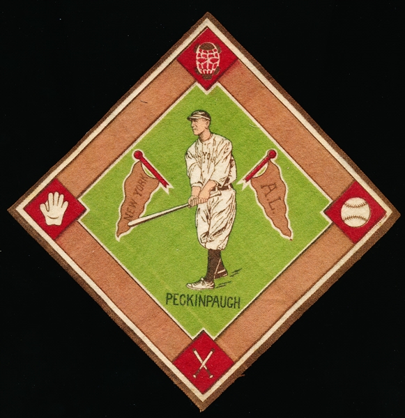 1914 B18 Bb Blanket- Roger Peckinpaugh, New York AL (Green Infield)