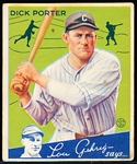 1934 Goudey Bb- #43 Dick Porter, Cleveland