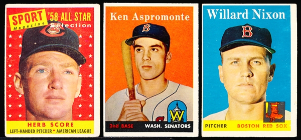 1958 Topps Bb- 11 Cards