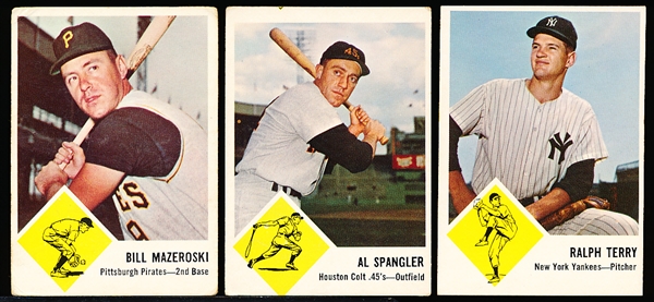 1963 Fleer Baseball- 6 Diff