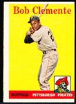1958 Topps Bb- #52 Bob Clemente, Pirates