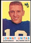 1959 Topps Fb- #1 John Unitas, Colts