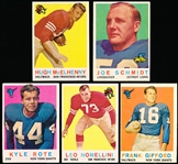1959 Topps Fb- 5 Cards