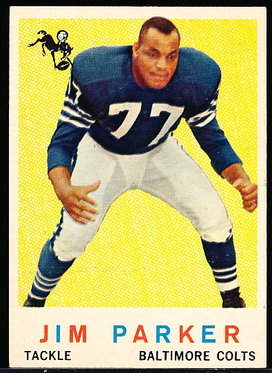 1959 Topps Fb- #132 Jim Parker RC, Colts
