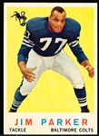 1959 Topps Fb- #132 Jim Parker RC, Colts