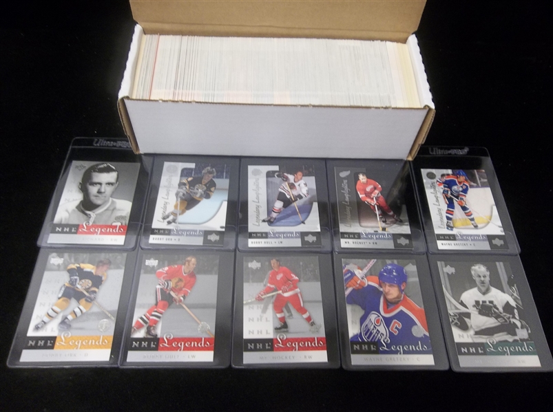 2001-02 Upper Deck Legends Hockey- A 550-Count Box 80% Full