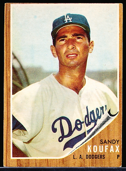 1962 Topps Baseball- #5 Sandy Koufax, Dodgers