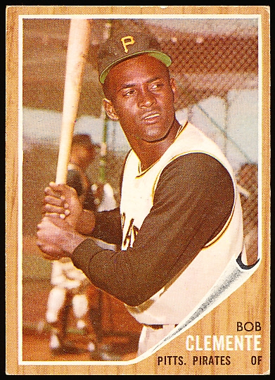 1962 Topps Baseball- #10 Bob Clemente, Pirates