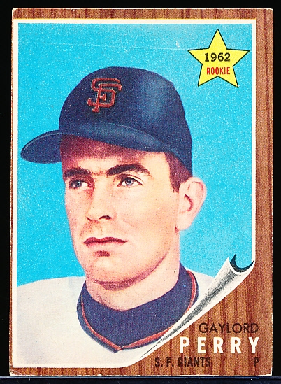 1962 Topps Baseball- #199 Gaylord Perry RC