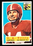 1956 Topps Fb- #86 Y.A. Tittle, 49ers