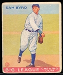 1933 Goudey Bb- #157 Byrd, Yankees