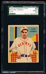 1934-36 Diamond Star Bb- #39 Carl Hubbell, Giants- SGC 55 (Vg-Ex+  4.5)