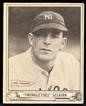1940 Playball Bb- #8 Selkirk, Yankees