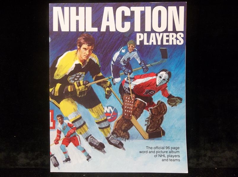 1974-75 NHLPA “NHL Action Players Album”- 1 Complete Album with Unattached Sheet of 20 Diff. Player Stamps