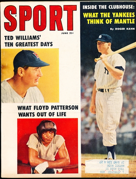 June 1959 Sport Magazine Bsbl.- Mickey Mantle/Ted Williams Cover