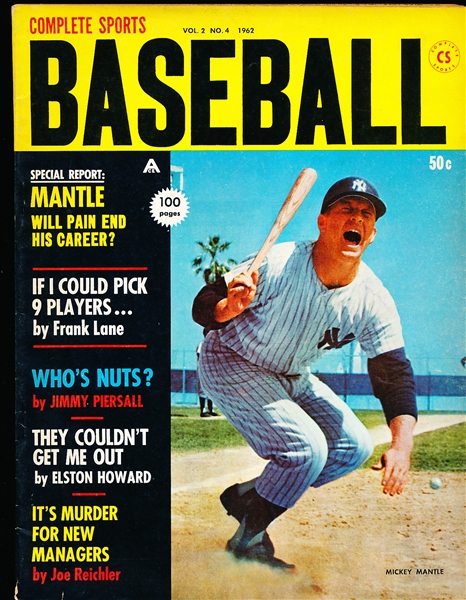 1962 Complete Sports Baseball- Mickey Mantle Cover