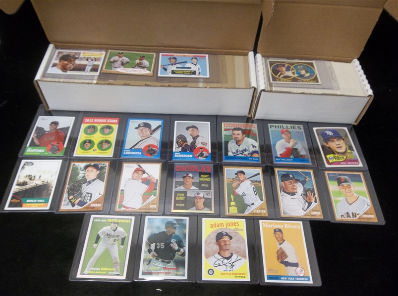 Topps Heritage Baseball Clean-Up Group- An 800-Ct. Box Full + a 400-Ct. Box Full