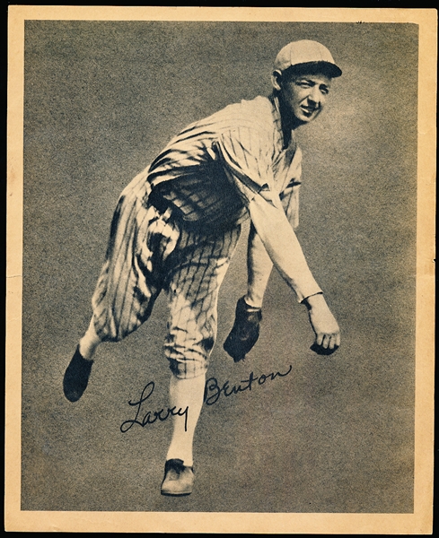1934 Butterfinger Baseball Premium-Larry Benton- Thin Paper Version