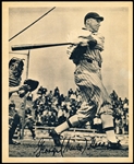 1934 Butterfinger Baseball Premium- George (Mule) Haas- Thin Paper Version