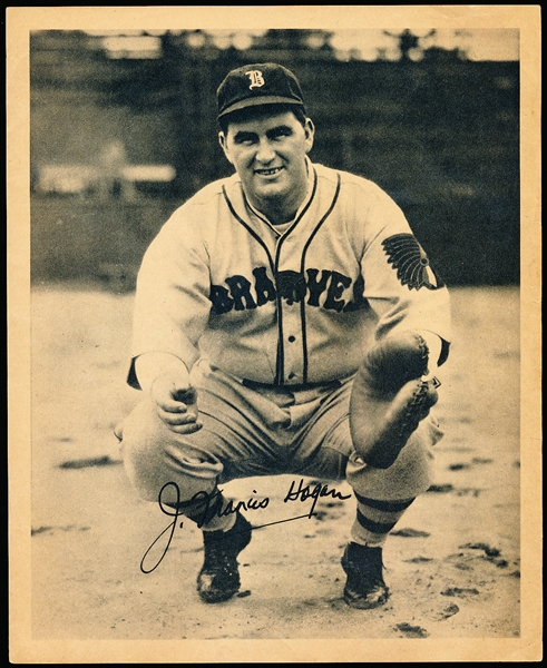 1934 Butterfinger Baseball Premium- J. Francis Hogan- Thin Paper Version