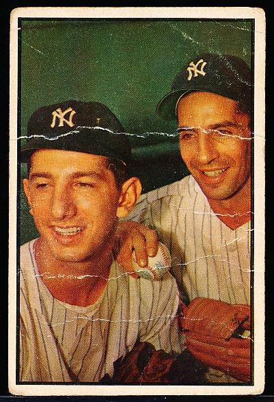 1953 Bowman Baseball Color- #93 Phil Rizzuto/ Billy Martin