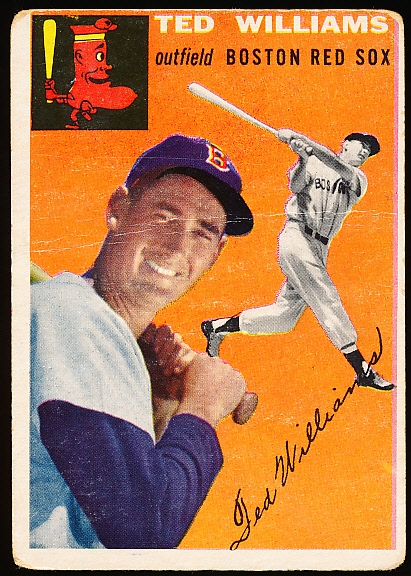 1954 Topps Bb- #1 Ted Williams, Red Sox