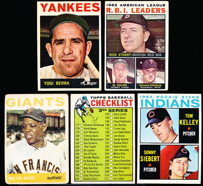 1964 Topps Bb- 5 Cards